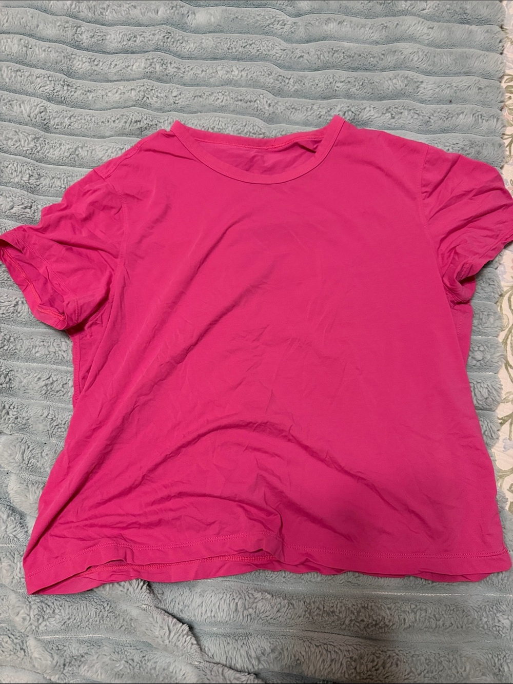 CRZ YOGA Short Sleeve Crewneck Tee - Hot Pink
